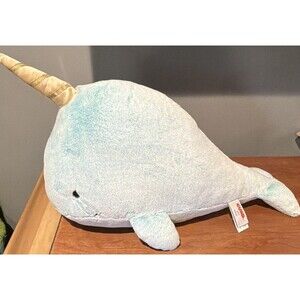 GUND Blue Narwhal Plush Stuffed Animal large 18” in 2018 MPN 6050381